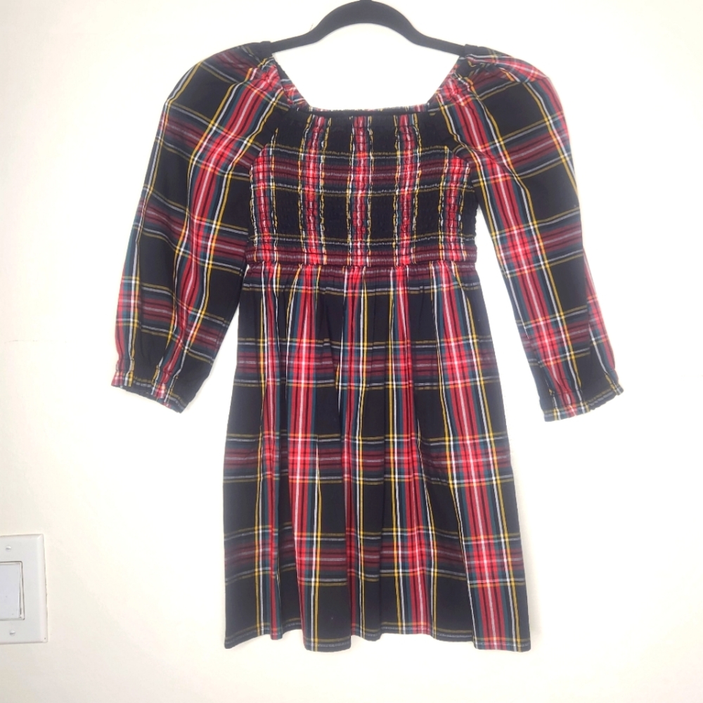 CREWCUTS Cotton-blend poplin smocked midi dress SIZE 6 KIDS